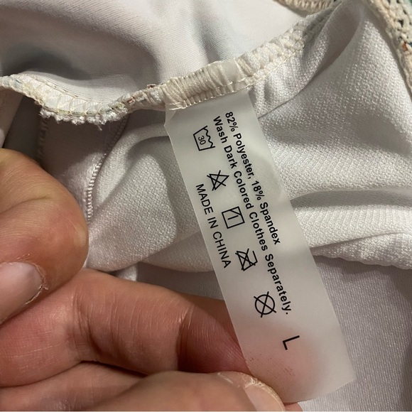 Orange Blue Floral Lightly Padded One Piece Swimsuit - Picture 5 of 5